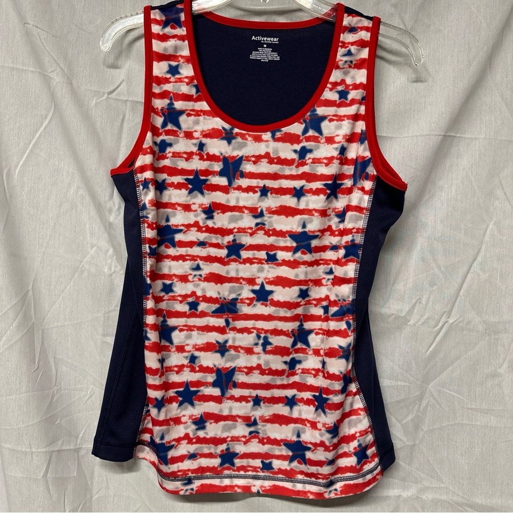 Active USA Women's Patriotic Star Tank Top